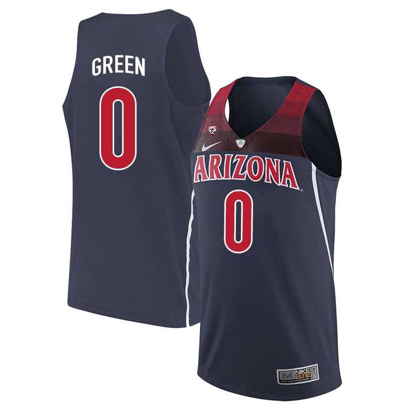 Men #0 Josh Green Arizona Wildcats College Basketball Jerseys Sale-Navy
